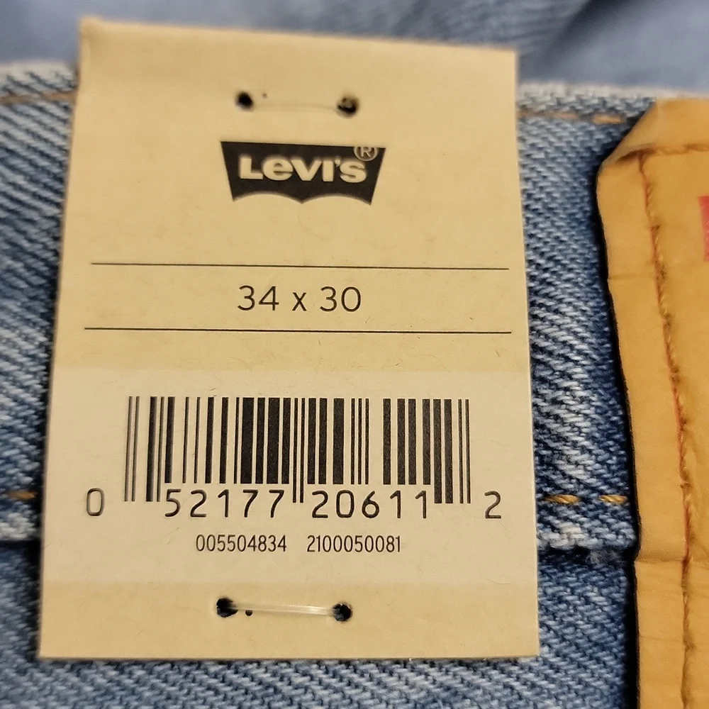 Levi's Men's Blue Jeans Relaxed FIT 550 New With Tags Size 34 X 30